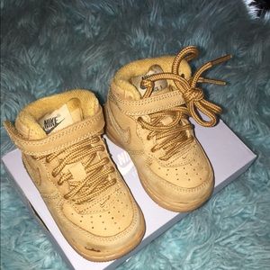 Baby Boy Toddler Shoes Brown Nike Air Force Ones